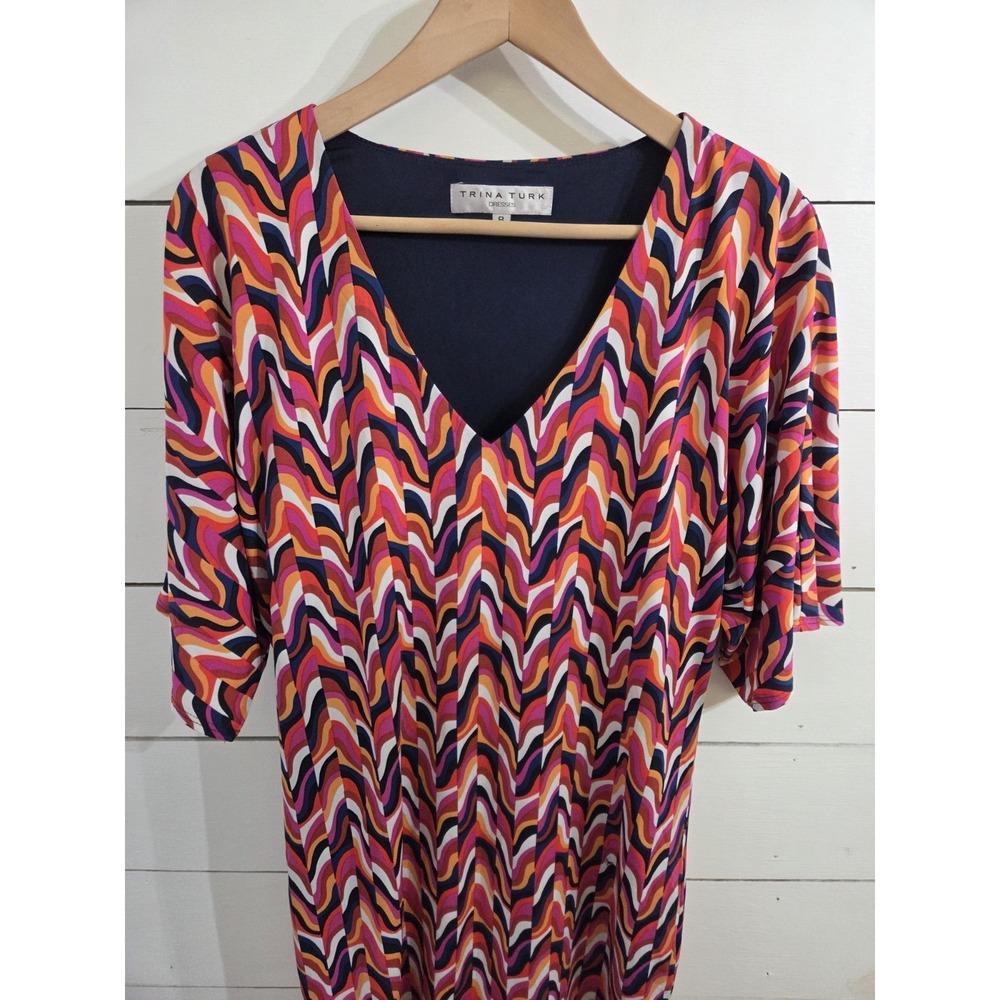 Trina Turk Womens Size 8 kaleidoscope sheath Dress Work Career/casual  NWOT